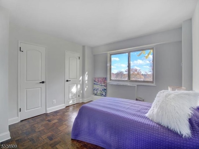 bedroom with baseboards