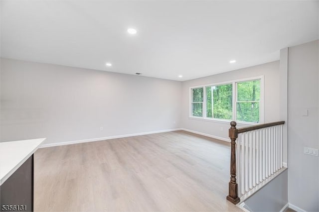 10 Maple Dr, Vernon Twp, NJ 07461 - spare room featuring light wood finished floors, baseboards, and recessed lighting