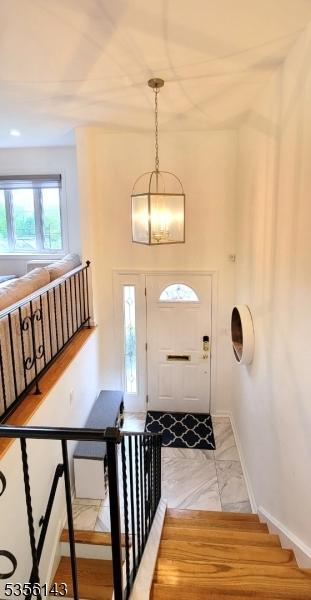 entrance foyer with baseboards