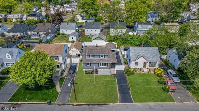 aerial perspective of suburban area