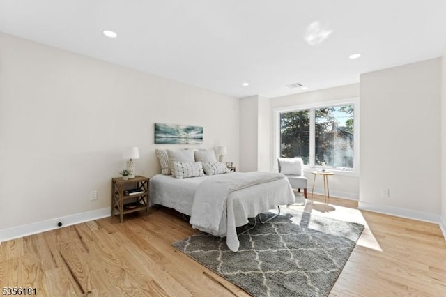 2227 Pine Ter, Scotch Plains Twp, NJ 07076 - bedroom featuring light wood-style floors, baseboards, and recessed lighting