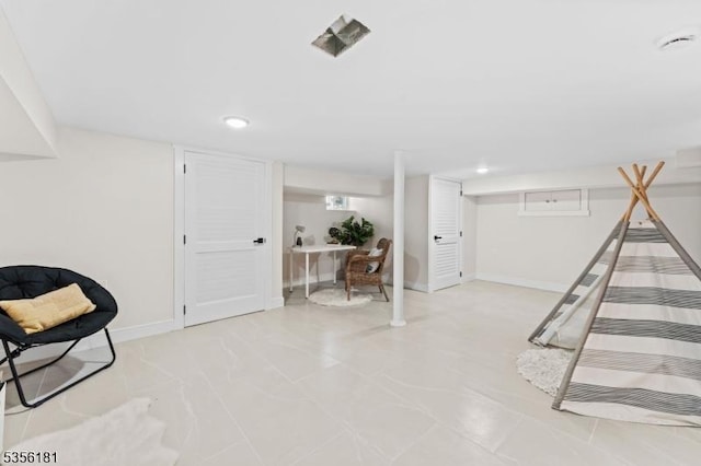 2227 Pine Ter, Scotch Plains Twp, NJ 07076 - finished basement with baseboards and recessed lighting