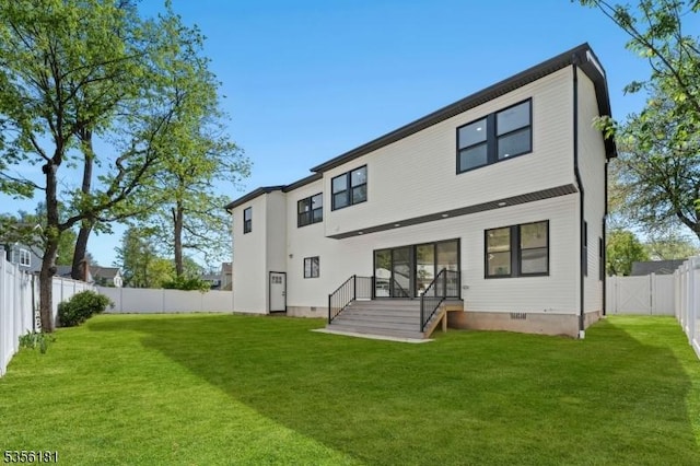 2227 Pine Ter, Scotch Plains Twp, NJ 07076 - back of house with crawl space