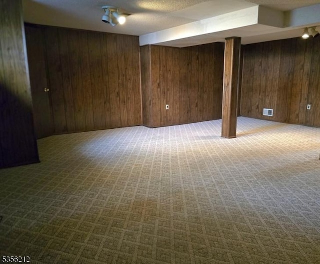 899 Robin Rd Unit 899, Hillsborough Twp, NJ 08844 - finished basement featuring wooden walls and carpet flooring