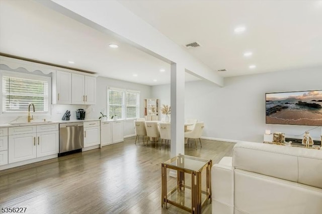 10 Longview Rd, Andover Twp, NJ 07860 - living room featuring recessed lighting and wood finished floors