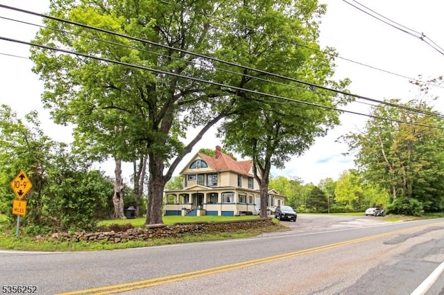 111 Decker Pond Rd, Green Twp, NJ 07821 - view of asphalt street featuring traffic signs