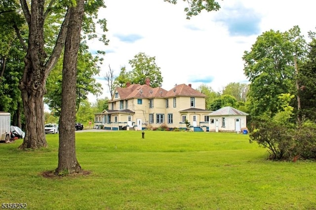111 Decker Pond Rd, Green Twp, NJ 07821 - rear view of property featuring a yard