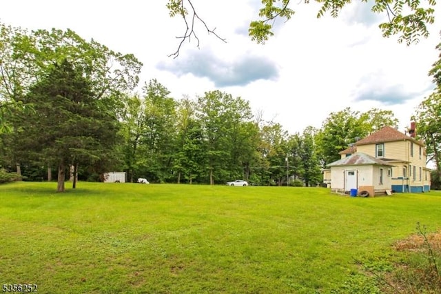 111 Decker Pond Rd, Green Twp, NJ 07821 - view of green lawn with view of wooded area