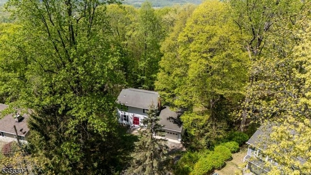 6 Longview Ln, Vernon Twp, NJ 07461 - aerial view of property and surrounding area featuring a heavily wooded area