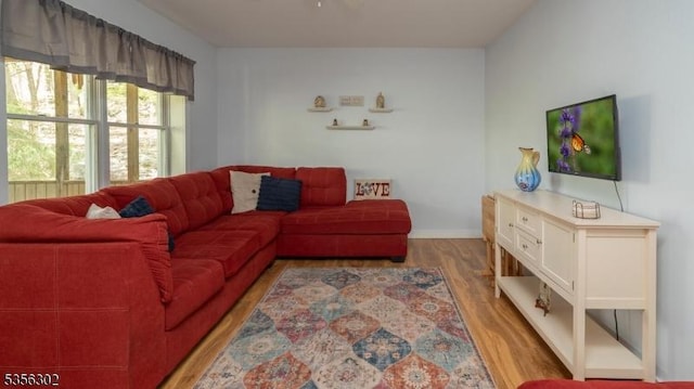 6 Longview Ln, Vernon Twp, NJ 07461 - living room with wood finished floors and baseboards