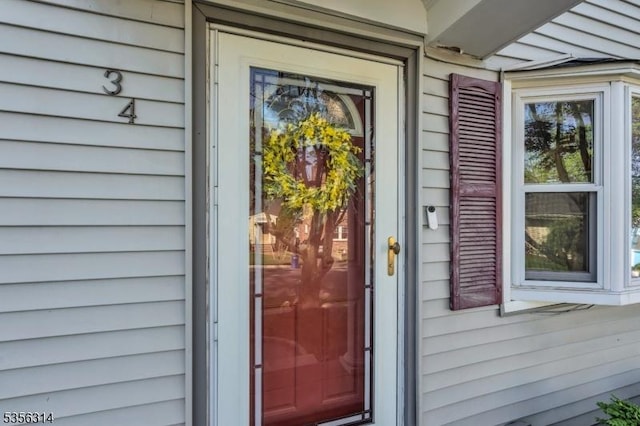 view of exterior entry