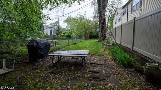 view of fenced backyard