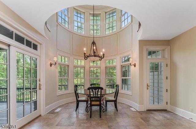 152 Whitebridge Rd, Franklin Twp, NJ 08867 - sunroom / solarium featuring a chandelier and healthy amount of natural light