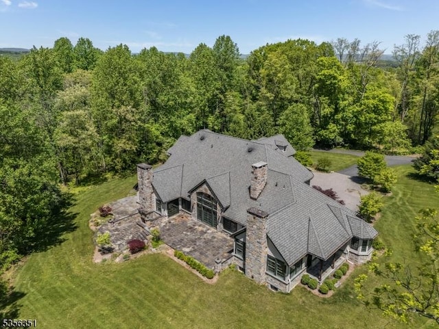 152 Whitebridge Rd, Franklin Twp, NJ 08867 - aerial view of property and surrounding area featuring a forest