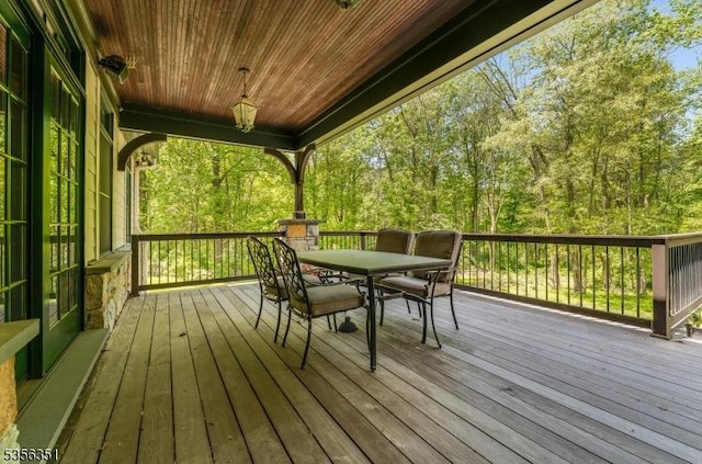 152 Whitebridge Rd, Franklin Twp, NJ 08867 - wooden terrace featuring outdoor dining space