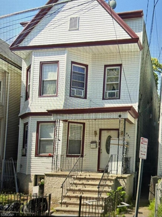 221 Bayview Ave, Jersey City, NJ 07305 - view of front facade featuring covered porch