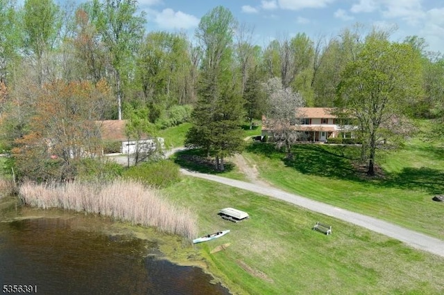75 Wolfs Corner Rd, Green Twp, NJ 07860 - view from above of property with a nearby body of water