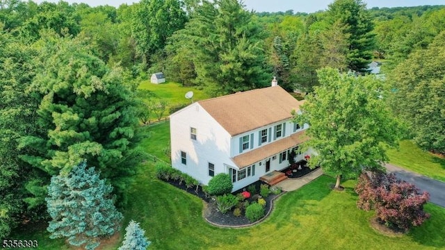 12 Fox Chase Run, Hillsborough Twp, NJ 08844 - view of subject property featuring a heavily wooded area
