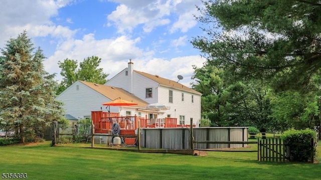 12 Fox Chase Run, Hillsborough Twp, NJ 08844 - back of house with a deck