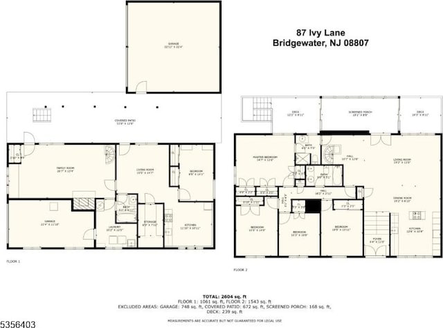 87 Ivy Ln, Bridgewater Twp, NJ 08807 - property floor plan