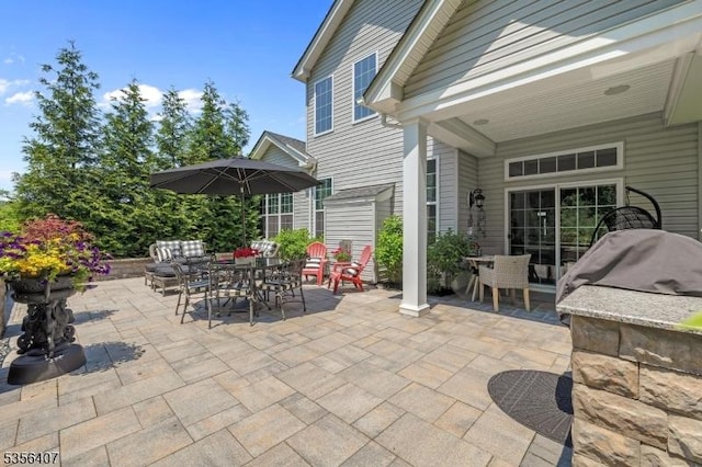 16 Gordon Way, Mount Olive Twp, NJ 07836 - view of patio / terrace featuring outdoor dining area