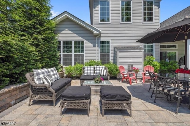 16 Gordon Way, Mount Olive Twp, NJ 07836 - view of patio / terrace with an outdoor hangout area