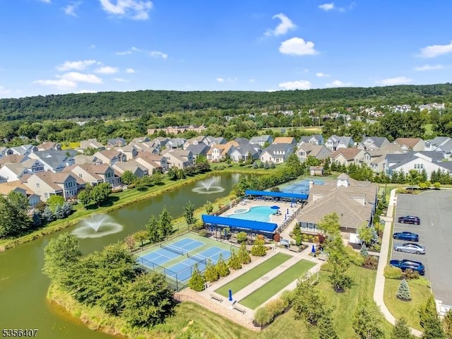 16 Gordon Way, Mount Olive Twp, NJ 07836 - aerial perspective of suburban area with a nearby body of water