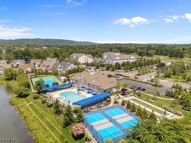 16 Gordon Way, Mount Olive Twp, NJ 07836 - bird's eye view of a pool area