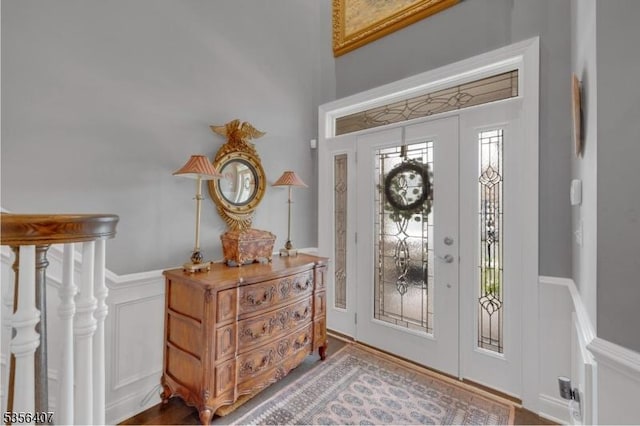 16 Gordon Way, Mount Olive Twp, NJ 07836 - entryway with a decorative wall and a wainscoted wall