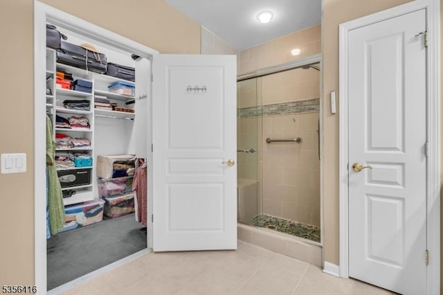 1111 Conrad Way, Franklin Twp, NJ 08873 - full bathroom with a shower stall, tile patterned flooring, and a closet