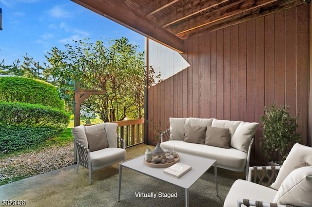 18 Paris Cir Unit 18, West Orange Twp, NJ 07052 - view of patio with an outdoor living space
