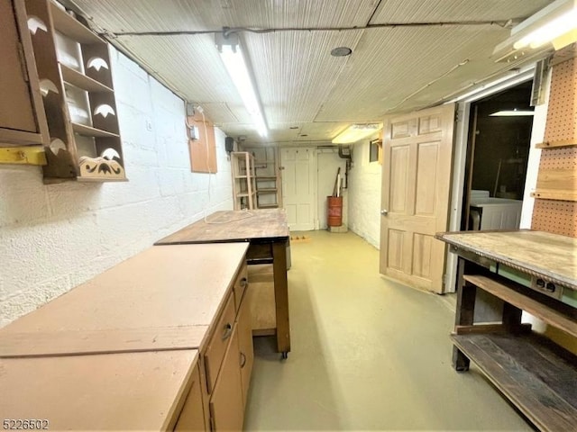 view of basement