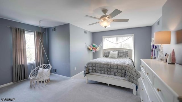 1 Dewing Ct, Raritan Twp, NJ 08551 - carpeted bedroom with baseboards and ceiling fan