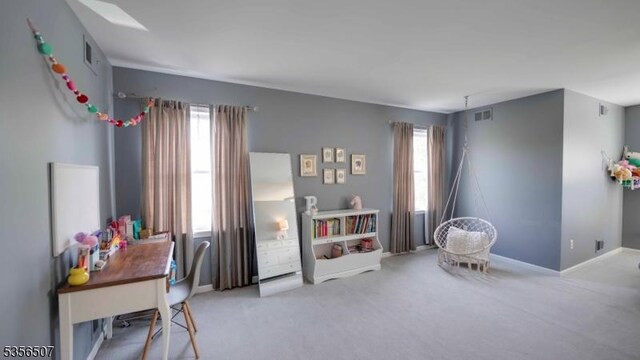 1 Dewing Ct, Raritan Twp, NJ 08551 - sitting room with plenty of natural light, carpet flooring, and baseboards