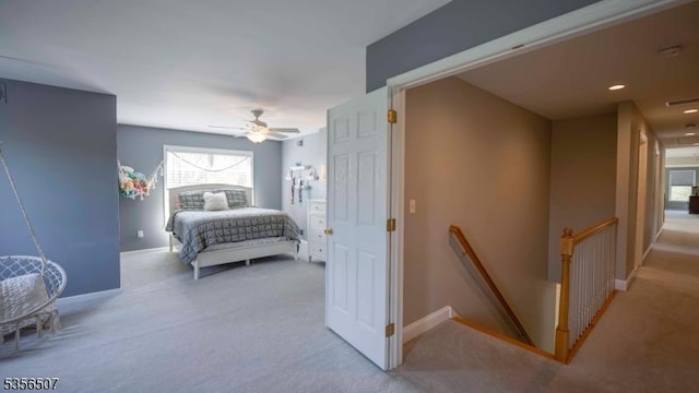 1 Dewing Ct, Raritan Twp, NJ 08551 - bedroom with carpet floors, baseboards, and a ceiling fan