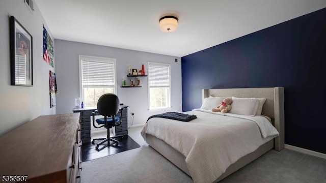 1 Dewing Ct, Raritan Twp, NJ 08551 - bedroom featuring a desk, baseboards, and carpet floors