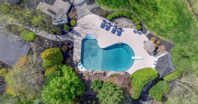 1 Dewing Ct, Raritan Twp, NJ 08551 - aerial view of a pool area