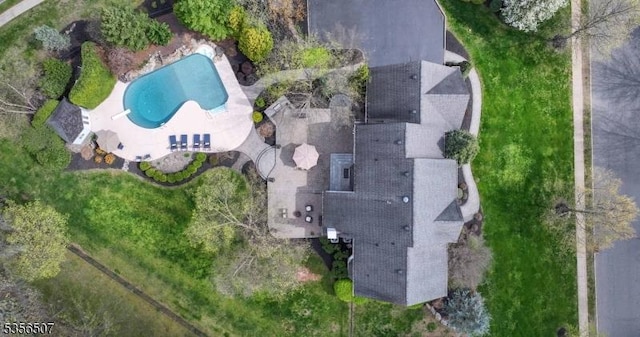 1 Dewing Ct, Raritan Twp, NJ 08551 - aerial overview of property's location featuring a pool area