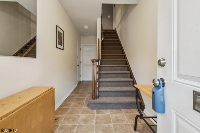 view of stairway