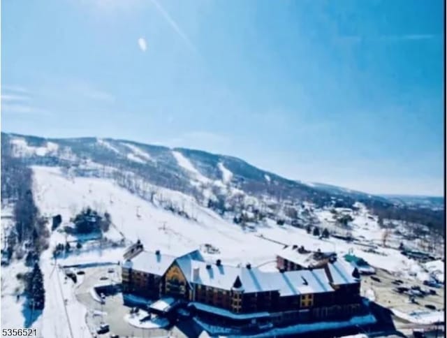 19 Esther Dr, Vernon Twp, NJ 07422 - snowy aerial view featuring a mountain view