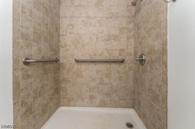 full bath with a shower stall