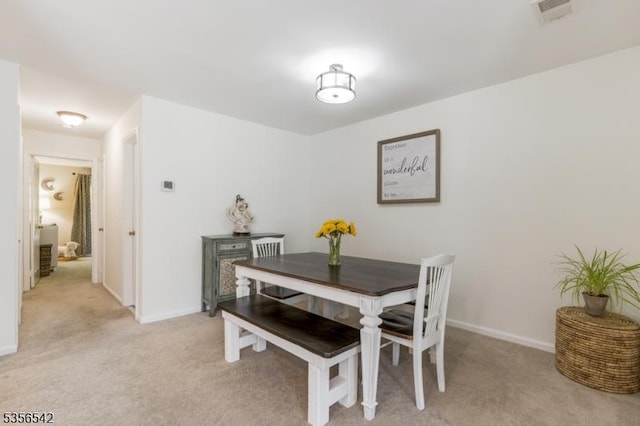 66 Jamestown Rd, Bernards Twp, NJ 07920 - dining area featuring light colored carpet and baseboards
