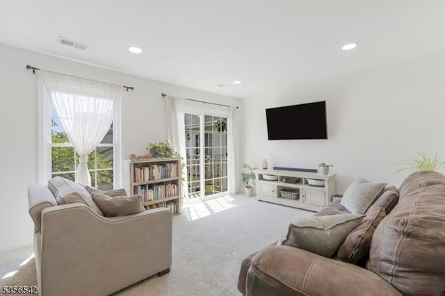 66 Jamestown Rd, Bernards Twp, NJ 07920 - living room with carpet floors and recessed lighting