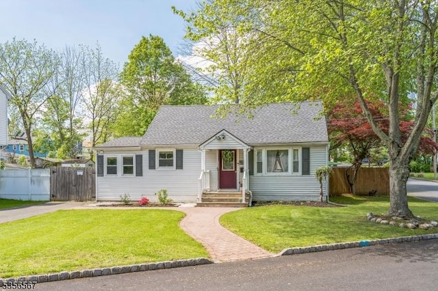 129 River Dr, Parsippany-Troy Hills Twp, NJ 07034 - view of front of house featuring a gate and a shingled roof
