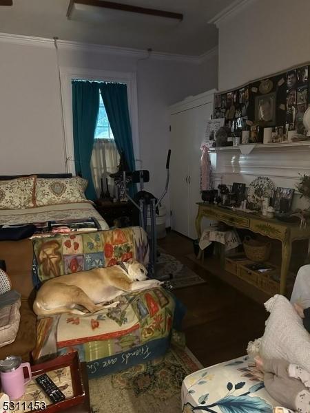 917 Main St, Stillwater Twp, NJ 07860 - bedroom with crown molding and a ceiling fan
