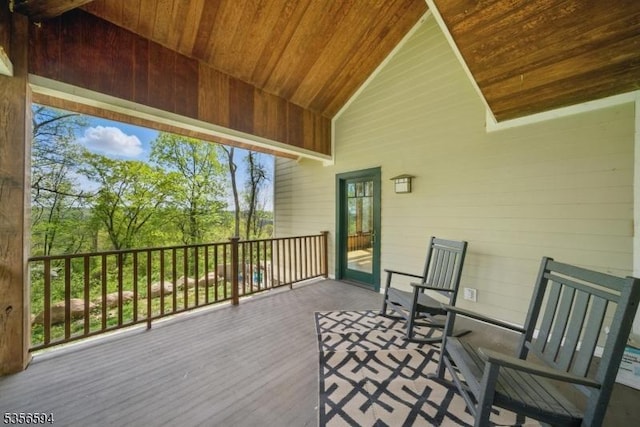 44 Mount Pleasant Rd, Knowlton Twp, NJ 07832 - view of deck