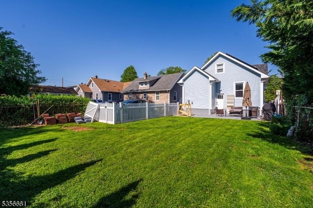 back of property with a patio area