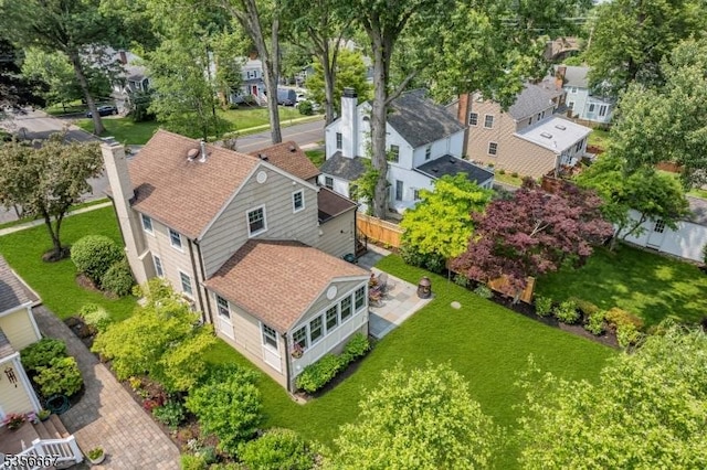 73 Lafayette Ave, Chatham Boro, NJ 07928 - aerial view of residential area