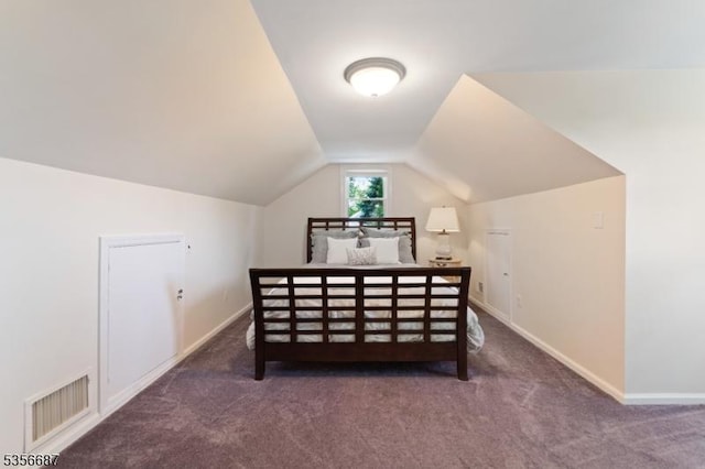 66 Skyline Dr, Morris Twp, NJ 07960 - carpeted bedroom featuring vaulted ceiling and baseboards