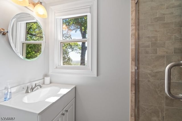 66 Skyline Dr, Morris Twp, NJ 07960 - full bath with vanity and a stall shower